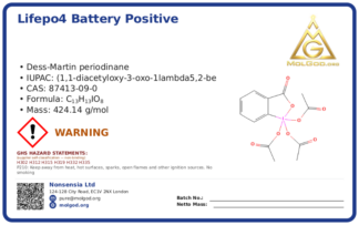 LiFePO4 Battery Positive Electrode Manufacturer (CAS 87413-09-0), CAS 87413-09-0 — chemical product label