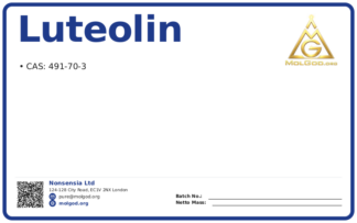 Luteolin (CAS 491-70-3), CAS 491-70-3 — chemical product label
