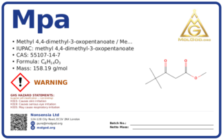 MPA (CAS 55107-14-7), CAS 55107-14-7 — chemical product label