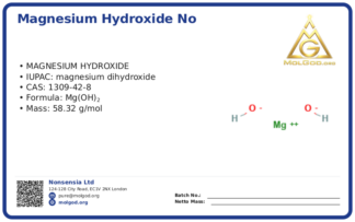 Magnesium Hydroxide CAS NO 1309-42 (CAS 1309-42-8) — Xilong Scientific, CAS 1309-42-8 — chemical product label