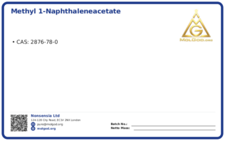 Methyl 1-naphthaleneacetate (CAS 2876-78-0), CAS 2876-78-0 — chemical product label