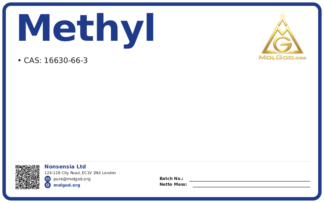 Methyl (methylthio)acetate (CAS 16630-66-3), CAS 16630-66-3 — chemical product label