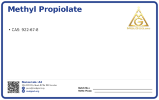 Methyl propiolate (CAS 922-67-8), CAS 922-67-8 — chemical product label
