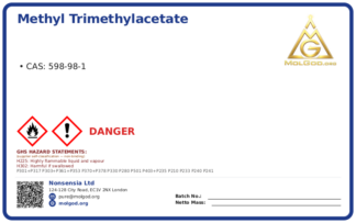 Methyl trimethylacetate (CAS 598-98-1), CAS 598-98-1 — chemical product label