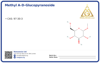 Methyl α-D-glucopyranoside (CAS 97-30-3), CAS 97-30-3 — chemical product label