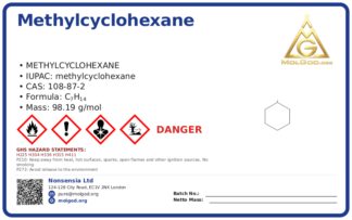 Methylcyclohexane (CAS 108-87-2), CAS 108-87-2 — chemical product label