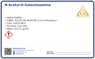 N-Acetyl-D-galactosamine (CAS 14215-68-0), CAS 14215-68-0 — chemical product label