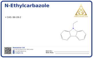 N-Ethylcarbazole (CAS 86-28-2), CAS 86-28-2 — chemical product label