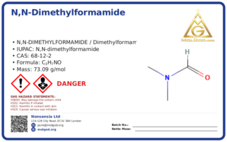 N,N (CAS 68-12-2), CAS 68-12-2 — chemical product label