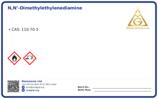 N,N'-Dimethylethylenediamine (CAS 110-70-3) — chemical product label