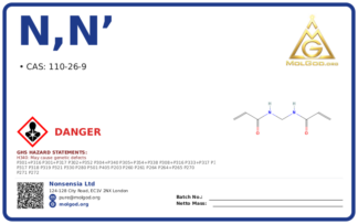 N,N’ (CAS 110-26-9), CAS 110-26-9 — chemical product label