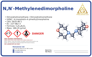 N,N′-methylenedimorpholine (CAS 5625-90-1) — Safety Data Sheet, CAS 5625-90-1 — chemical product label