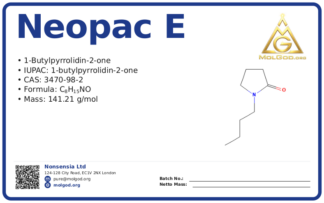 NeoPac E (CAS 3470-98-2), CAS 3470-98-2 — chemical product label
