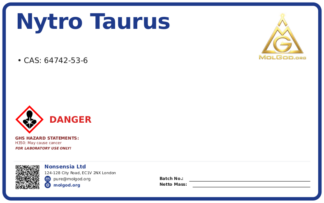 Nytro Taurus (CAS 64742-53-6), CAS 64742-53-6 — chemical product label