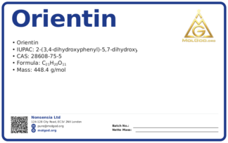 Orientin (CAS 28608-75-5), CAS 28608-75-5 — chemical product label