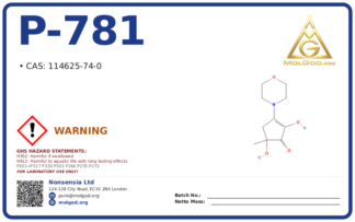P-781 (CAS 114625-74-0), CAS 114625-74-0 — chemical product label