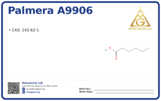 PALMERA A9906 (Е) (CAS 142-62-1), CAS 142-62-1 — chemical product label