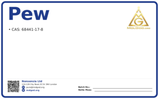 PEW (CAS 68441-17-8), CAS 68441-17-8 — chemical product label