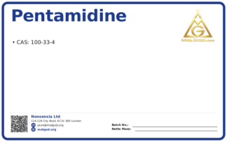 Pentamidine (CAS 100-33-4), CAS 100-33-4 — chemical product label