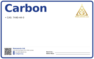 Petrodarco 8х30N (CAS 7440-44-0), CAS 7440-44-0 — chemical product label