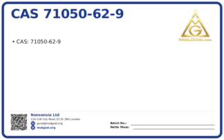 CAS 71050-62-9, CAS 71050-62-9 — chemical product label