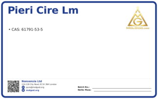 Pieri CIRE LM 33 (CAS 61791-53-5), CAS 61791-53-5 — chemical product label