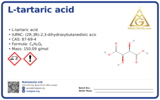 L+ (CAS 87-69-4), CAS 87-69-4 — chemical product label