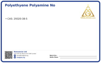 Polyethyene Polyamine (CAS 29320-38-5), CAS 29320-38-5 — chemical product label