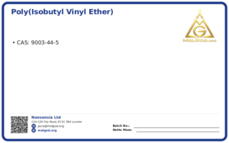 Poly(isobutyl vinyl ether), LUT-I30/I45/I60 (CAS 9003-44-5), CAS 9003-44-5 — chemical product label