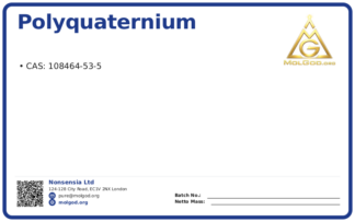 Polyquaternium (CAS 108464-53-5) — Xilong Scientific, CAS 108464-53-5 — chemical product label