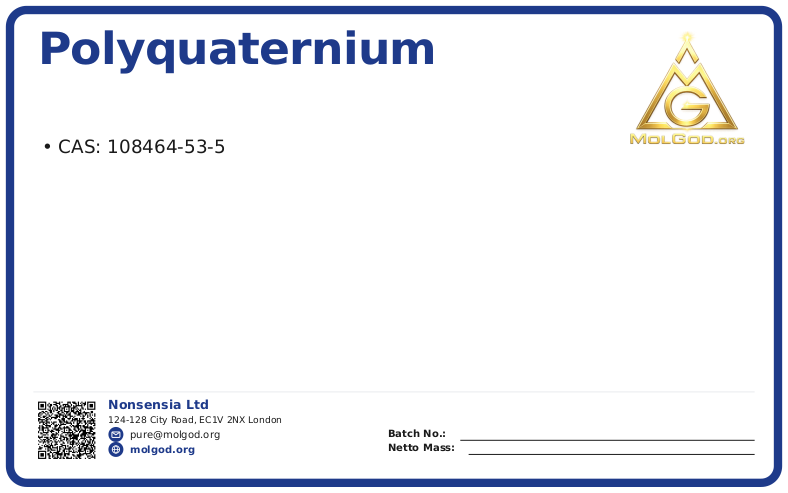 Поликватерниум-7 (CAS 108464-53-5), CAS 108464-53-5 — chemical product label