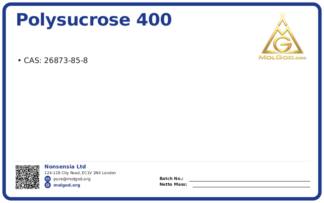 Polysucrose 400 (CAS 26873-85-8), CAS 26873-85-8 — chemical product label