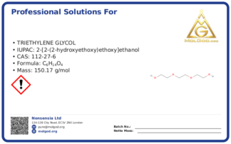 Triethylene Glycol (CAS 112-27-6), CAS 112-27-6 — chemical product label