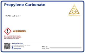 Propylene Carbonate (CAS 108-32-7), CAS 108-32-7 — chemical product label