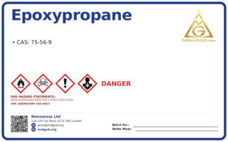 Epoxypropane (CAS 75-56-9), CAS 75-56-9 — chemical product label