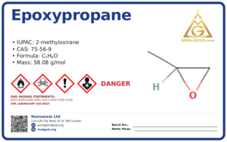 Propylene Oxide (CAS 75-56-9), CAS 75-56-9 — chemical product label