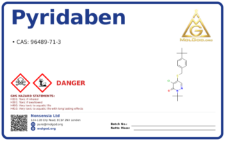 Pyridaben (CAS 96489-71-3), CAS 96489-71-3 — chemical product label