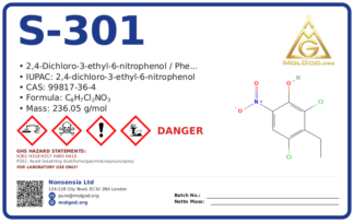 S-301 (CAS 99817-36-4), CAS 99817-36-4 — chemical product label