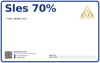 SLES 70% (CAS 68585-34-2), CAS 68585-34-2 — chemical product label
