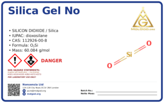 Silica Gel CAS No 112926-00 (CAS 112926-00-8) — Xilong Scientific, CAS 112926-00-8 — chemical product label