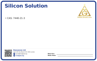 Silicon solution (CAS 7440-21-3), CAS 7440-21-3 — chemical product label