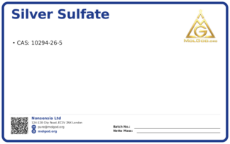 Silver sulfate (CAS 10294-26-5), CAS 10294-26-5 — chemical product label