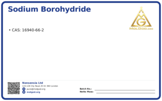 Sodium borohydride (CAS 16940-66-2), CAS 16940-66-2 — chemical product label