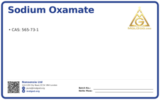 Sodium oxamate (CAS 565-73-1), CAS 565-73-1 — chemical product label