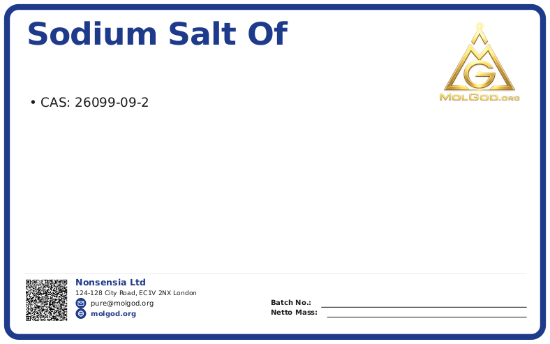 Sodium salt of Diethylene Triamine Penta (Methylene Phosphonic Acid) (DTPMP·Na2) (CAS 26099-09-2), CAS 26099-09-2 — chemical product label