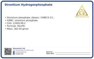 Strontium hydrogenphosphate (CAS 13450-99-2), CAS 13450-99-2 — chemical product label