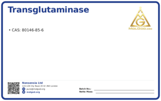 TRANSGLUTAMINASE (CAS 80146-85-6), CAS 80146-85-6 — chemical product label