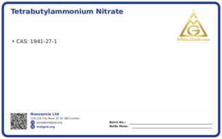 Tetrabutylammonium nitrate (CAS 1941-27-1), CAS 1941-27-1 — chemical product label