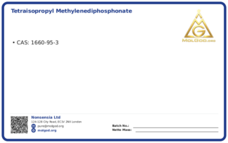 Tetraisopropyl methylenediphosphonate (CAS 1660-95-3), CAS 1660-95-3 — chemical product label