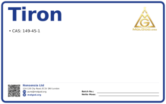 Tiron (CAS 149-45-1), CAS 149-45-1 — chemical product label